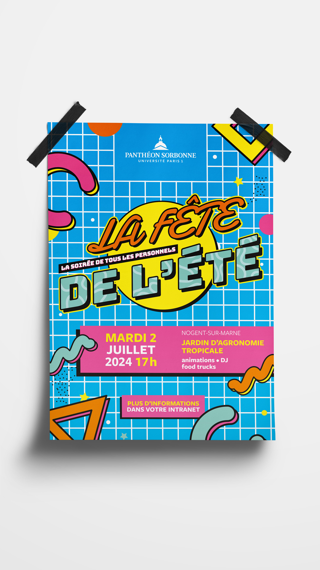 Affiche. Texte : La fête de l'été