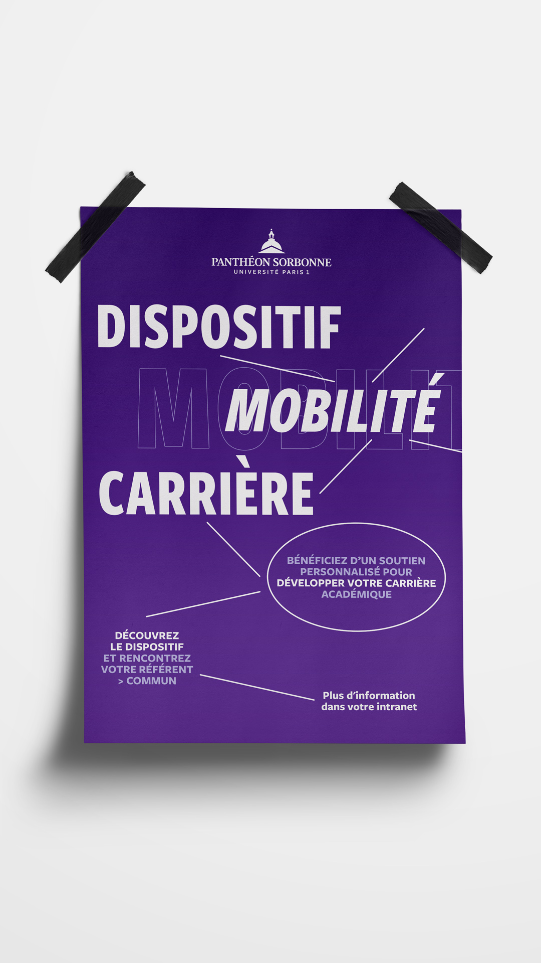 Affiche. Texte : Dispositif mobilité carrière