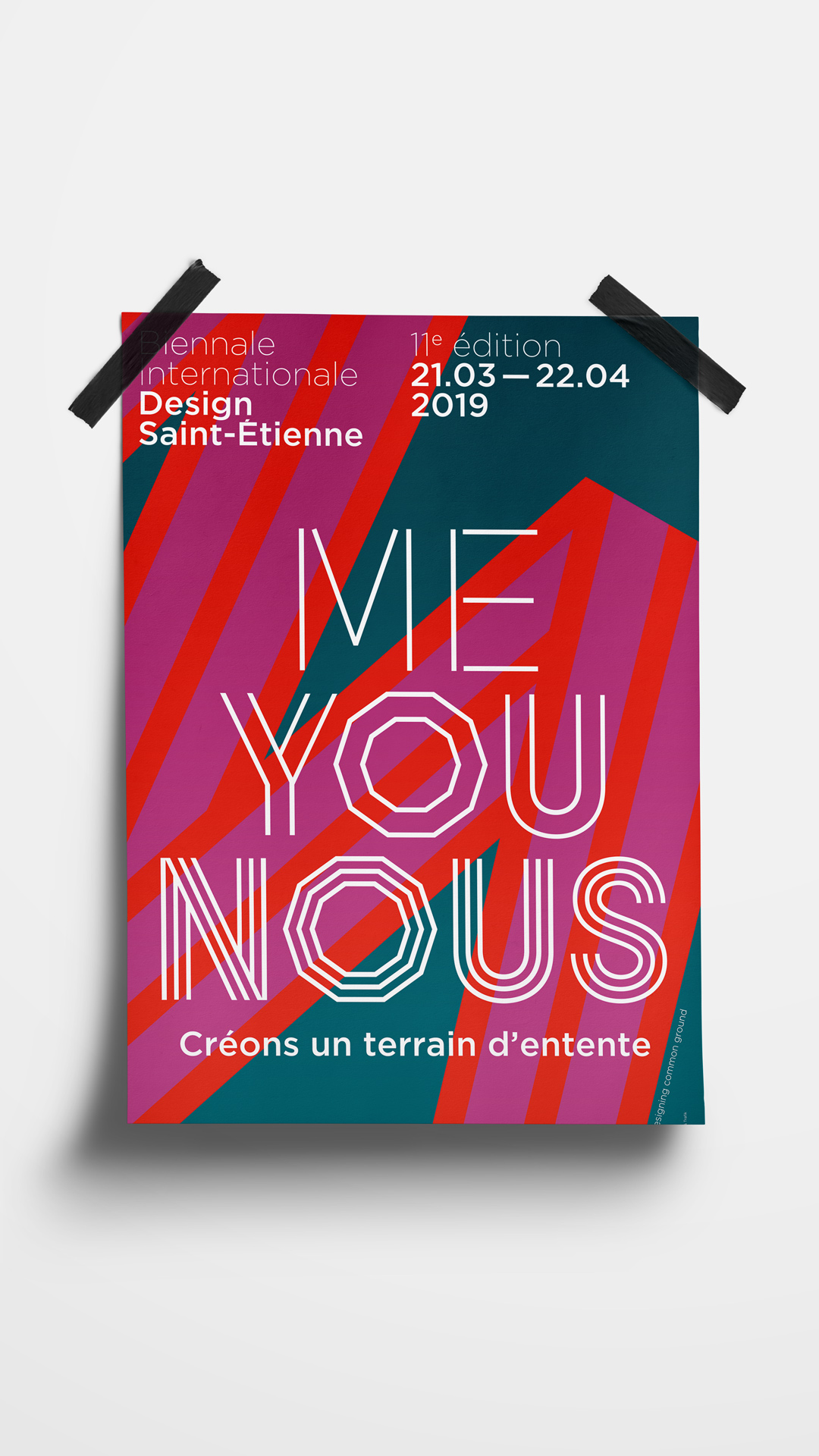 Affiche. Texte : Me You Nous