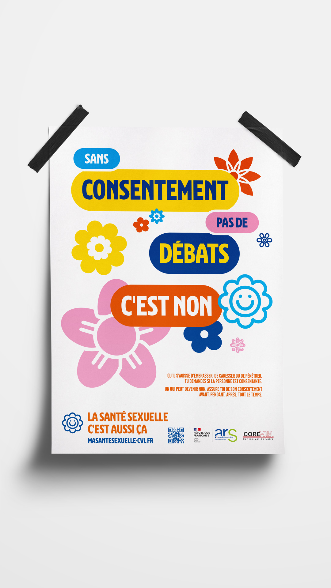 Affiche. Texte : Sans consentement pas de débats c'est non