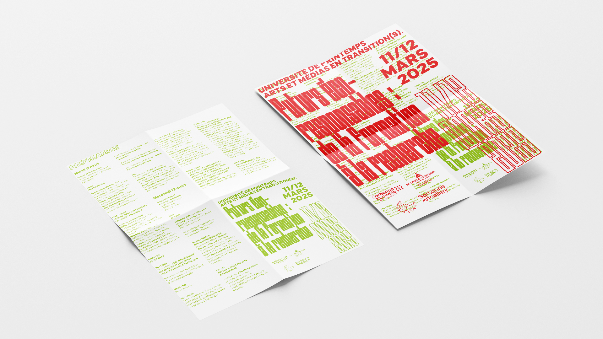 Affiche. Texte : Futurs écoresponsables : de la formation à la recherche