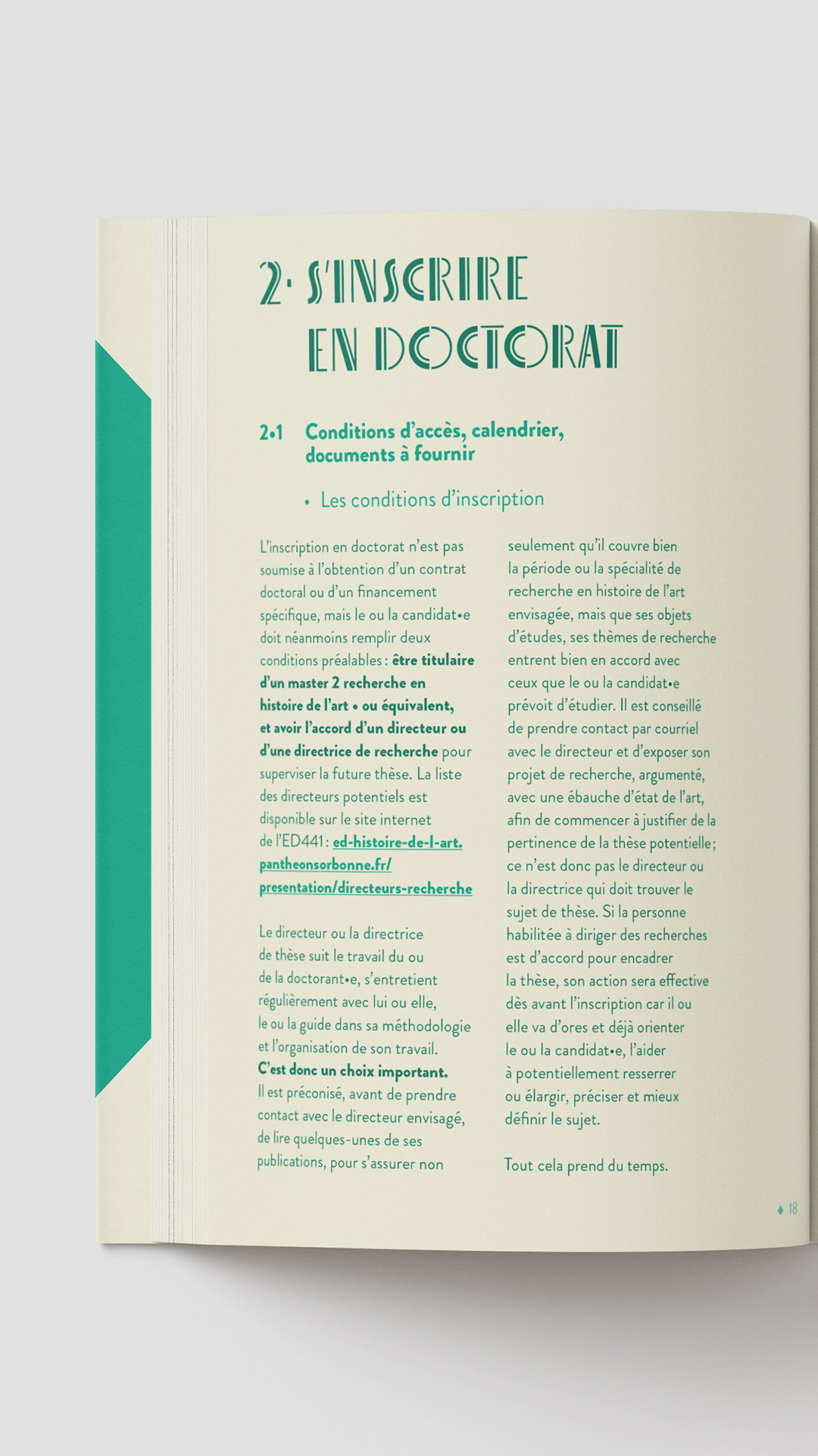 Livret. Texte : S'inscrire en doctorat