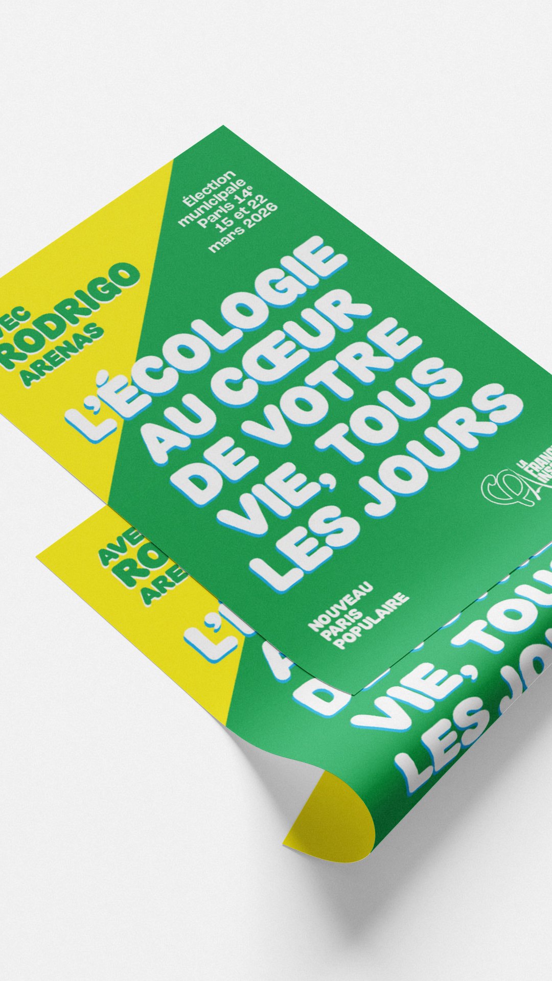 Tract. Texte : L'écologie au cœur de votre vie, tous les jours